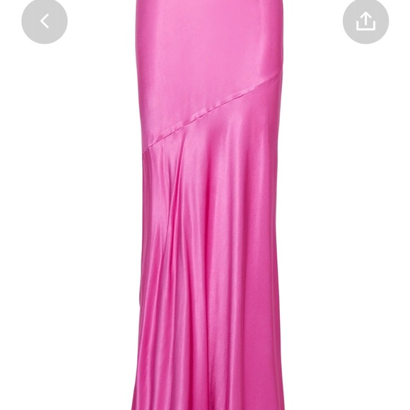Poppy Satin Maxi Skirt - Pink - Picture 7 of 7